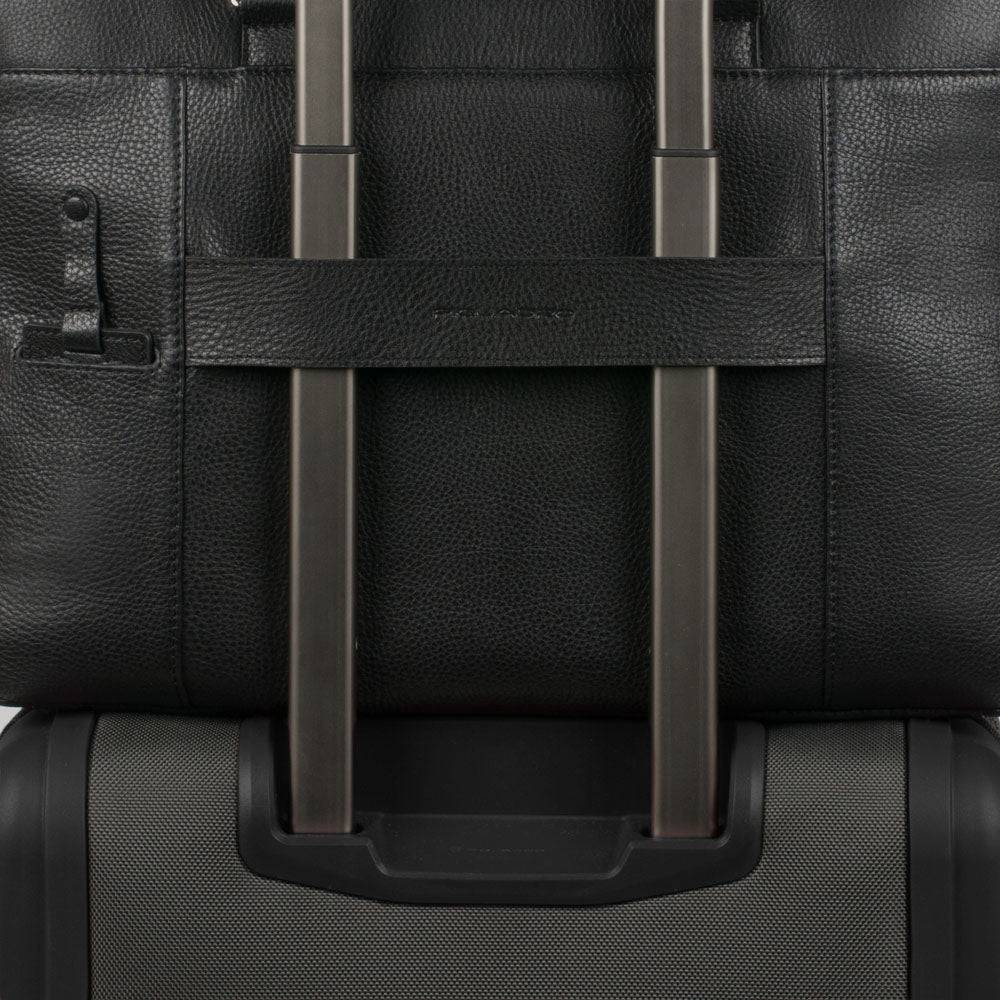 Piquadro Over-flap, expandable computer bag Hotsell