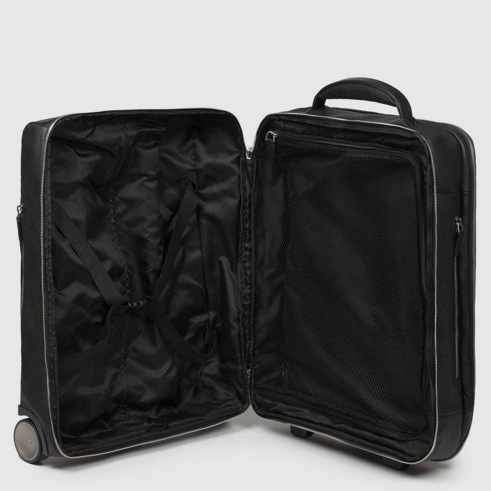 Piquadro Cabin trolley with double computer and Saldi Di Fabbrica