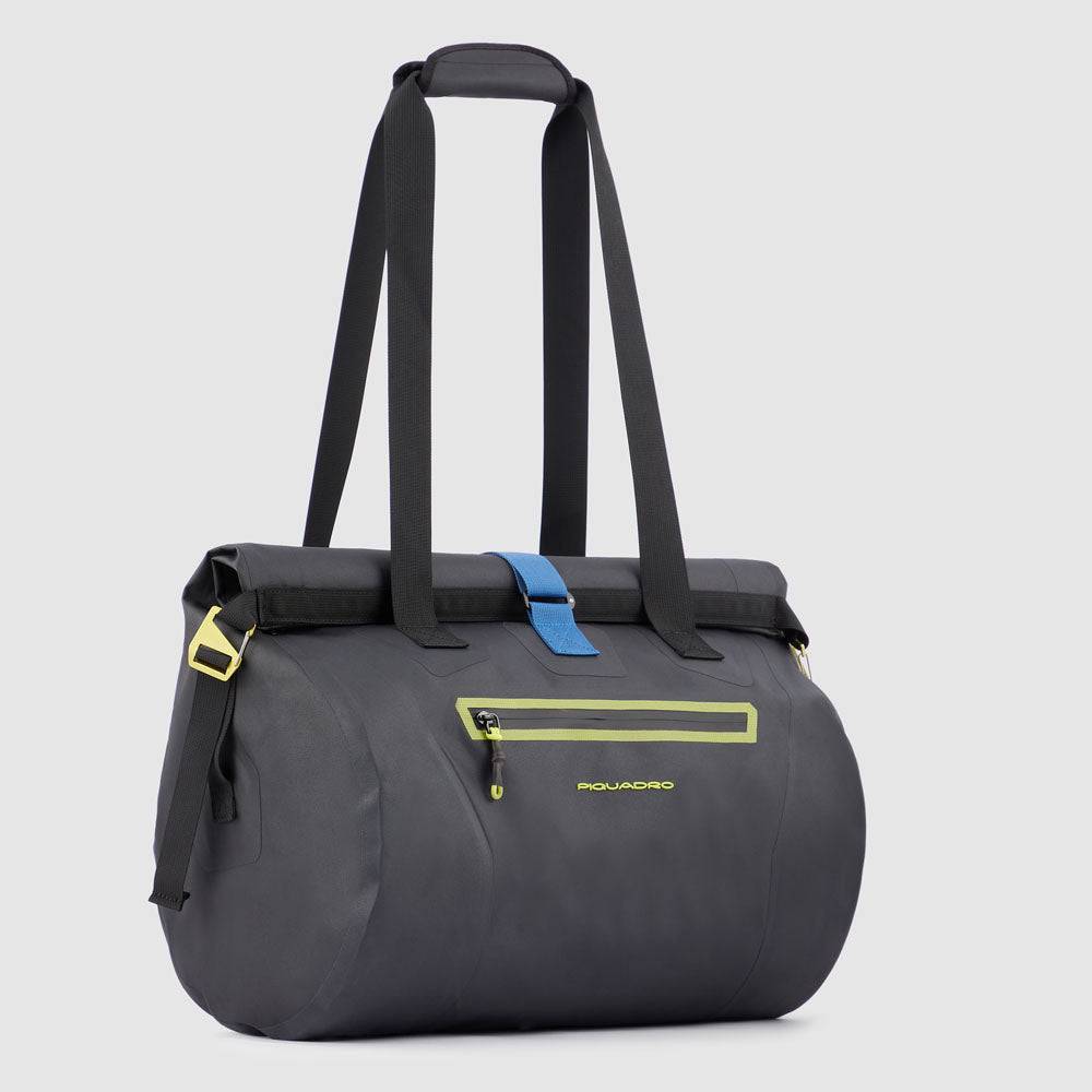 Piquadro waterproof duffel bag with latch roll top, Vendite Flash