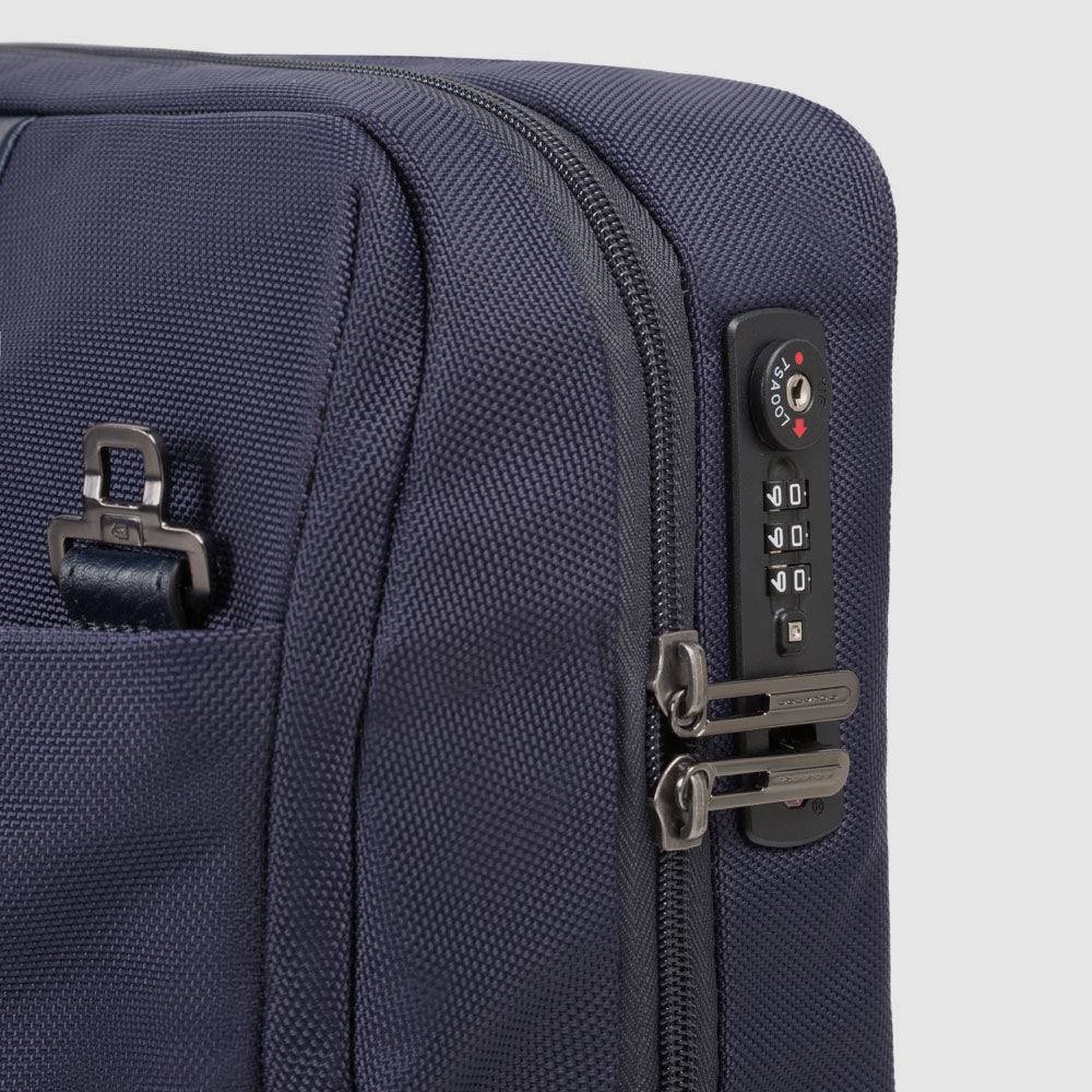 Piquadro Wheeled laptop briefcase 15,6" in recycled fabric 2025
