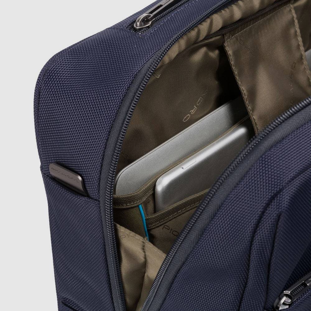 Piquadro Wheeled laptop briefcase 15,6" in recycled fabric 2025