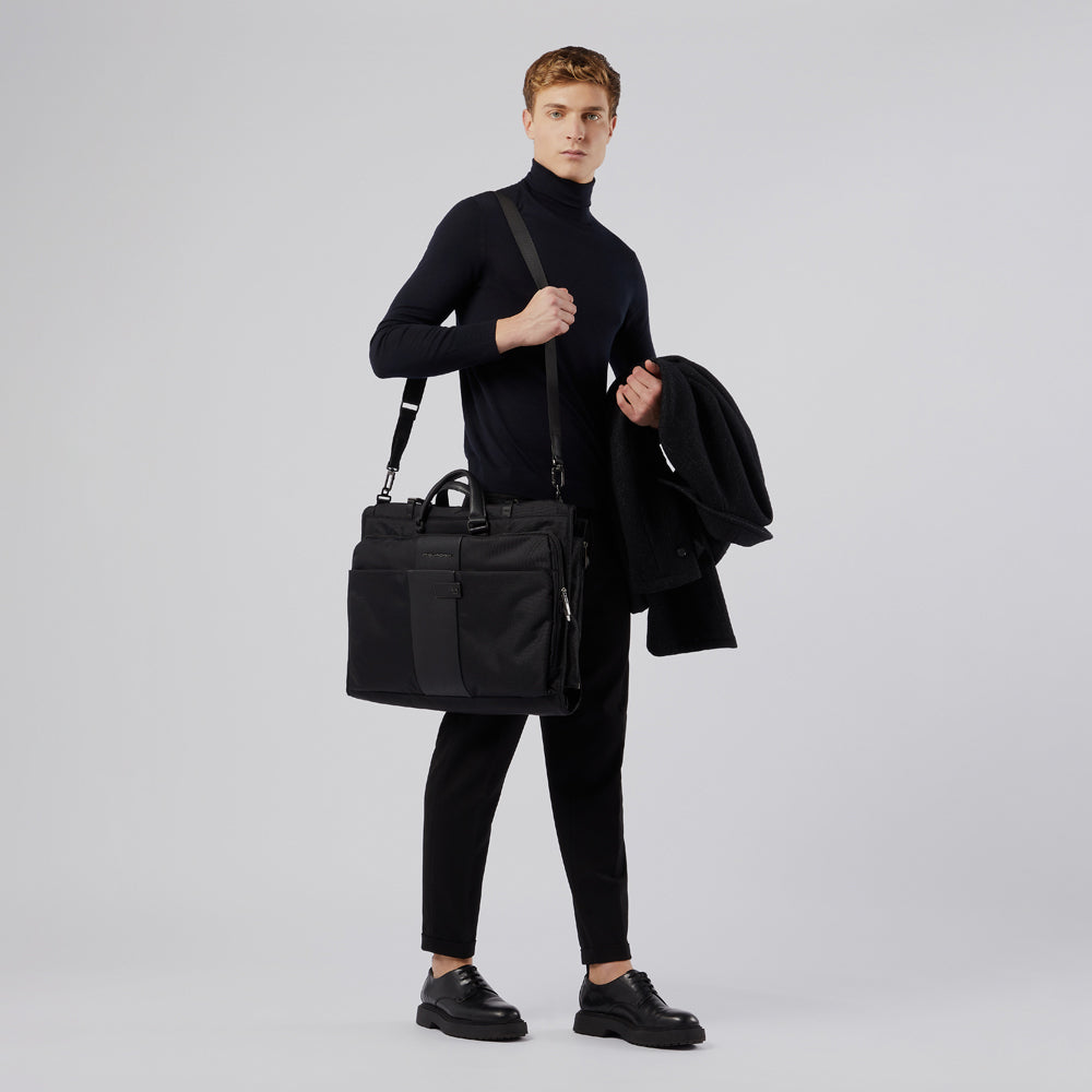 Piquadro Folding garment bag in recycled fabric Prezzo Ridotto