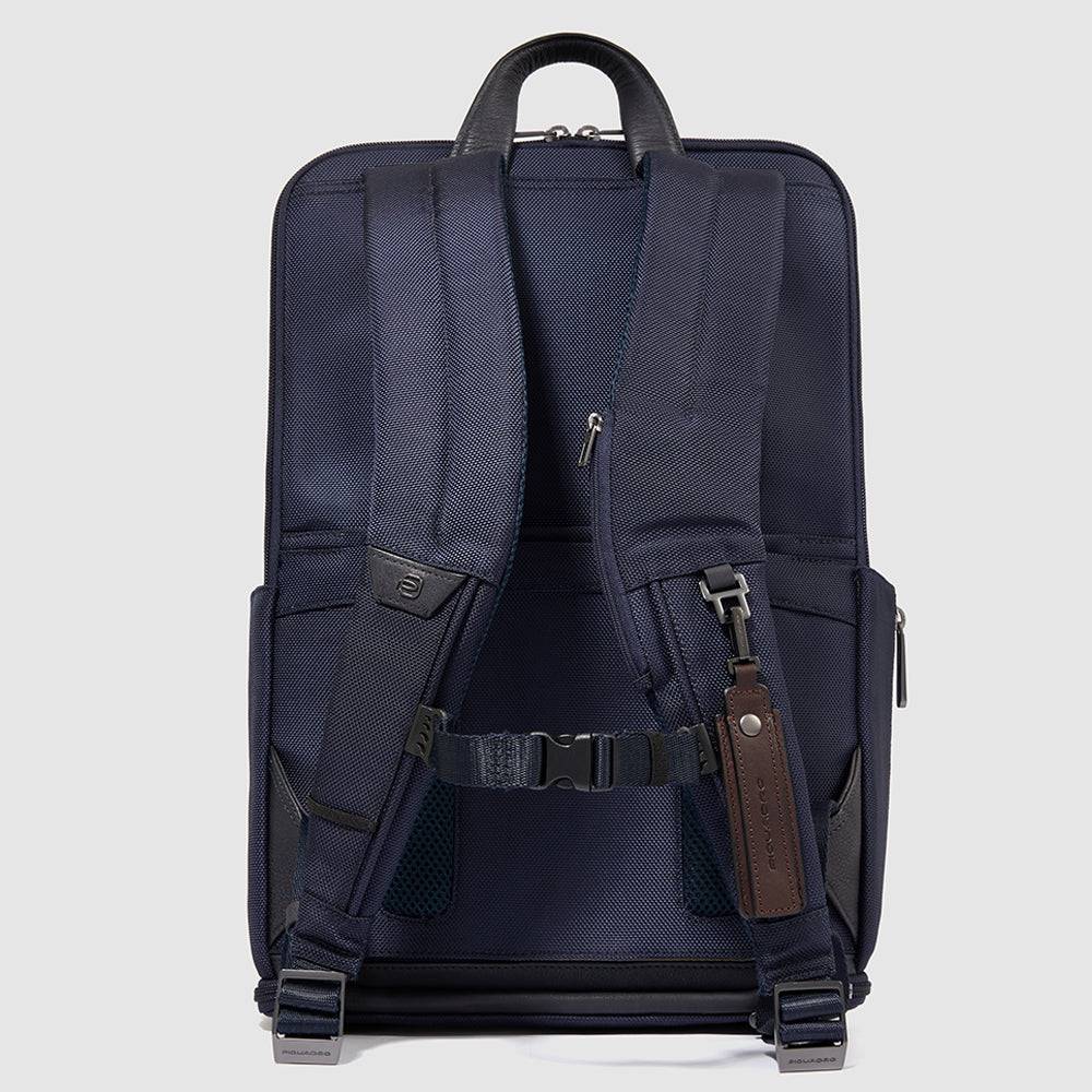 Piquadro Travel computer backpack 15,6" in recycled fabric Novità