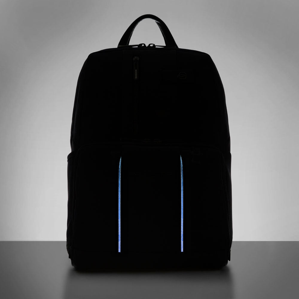 Piquadro Laptop and iPad® backpack in recycled fabric with Offerta