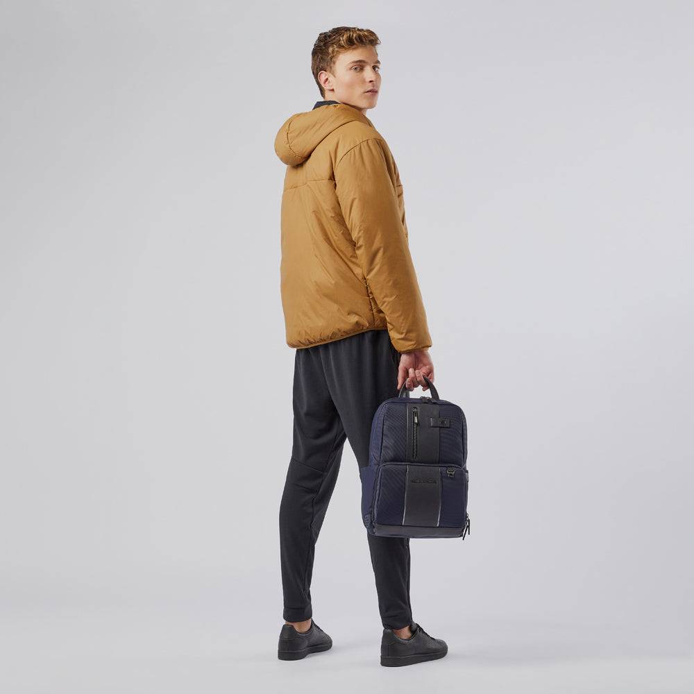 Piquadro Laptop and iPad® backpack in recycled fabric with Offerta
