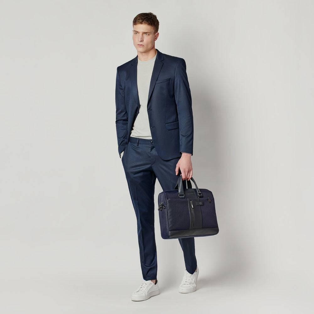 Piquadro Laptop bag 15,6" in recycled fabric Hotsell