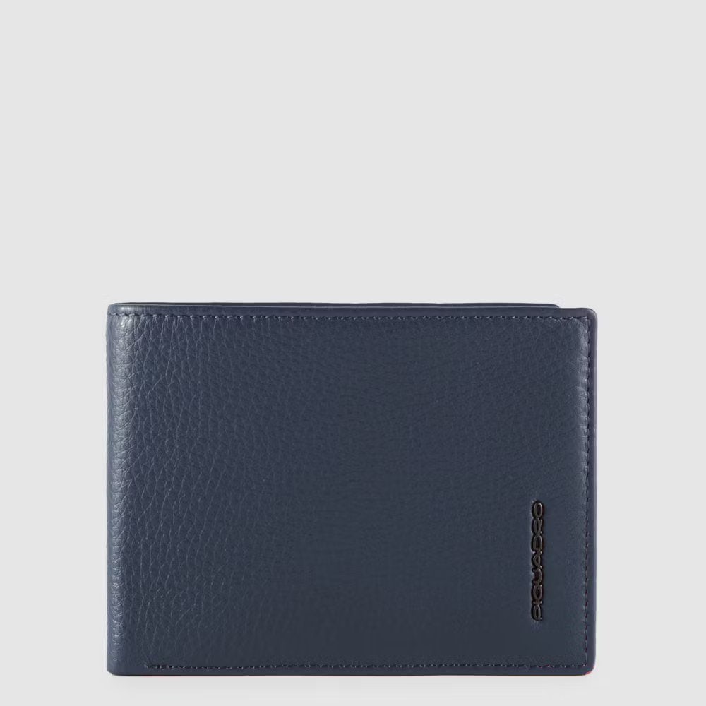 Piquadro Men’s wallet with flip up ID window, coin pocket 2025