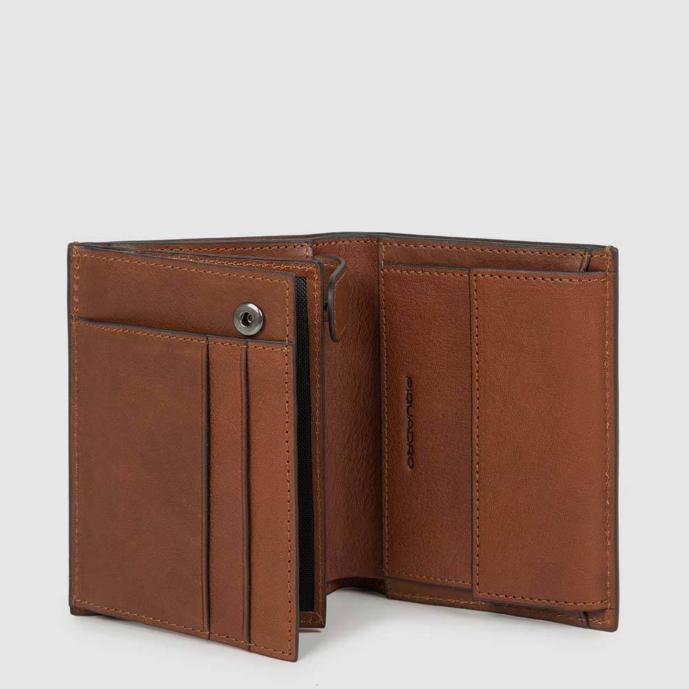 Piquadro Men’s wallet with coin pocket, credit card facilit Nuovo
