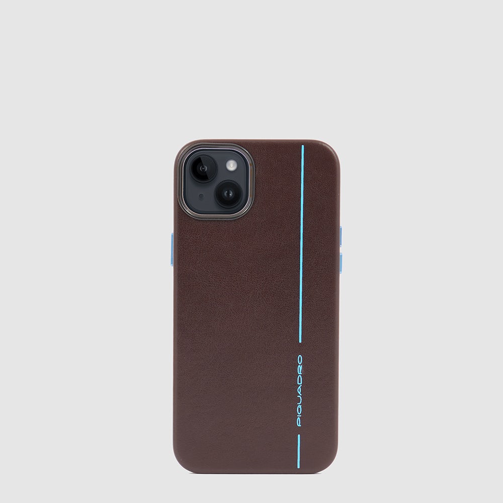 Piquadro Leather case for iPhone® 14 with 6,7” display Qualità Garantita