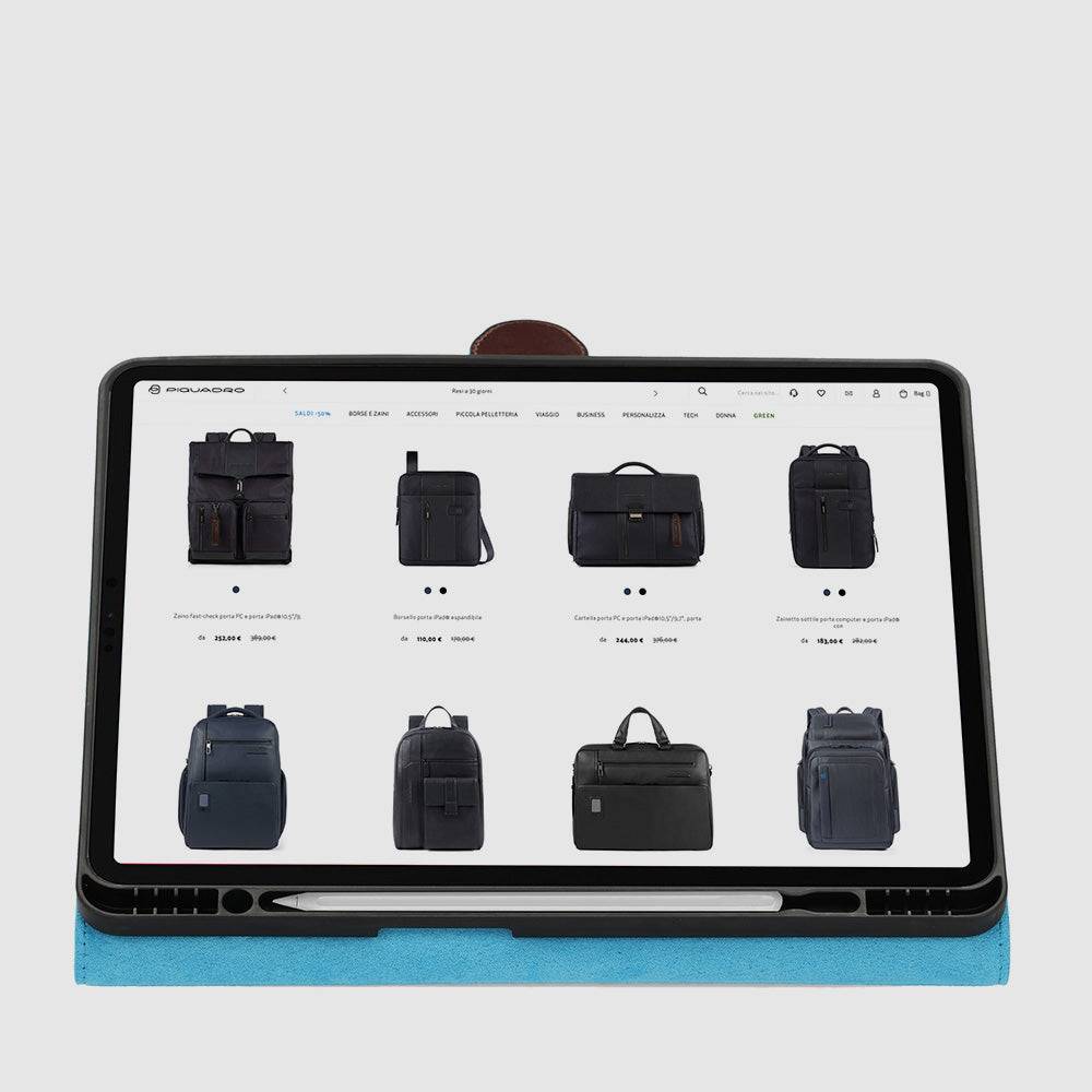 Piquadro iPad®Pro 12,9" stand up leather case Shopping Online