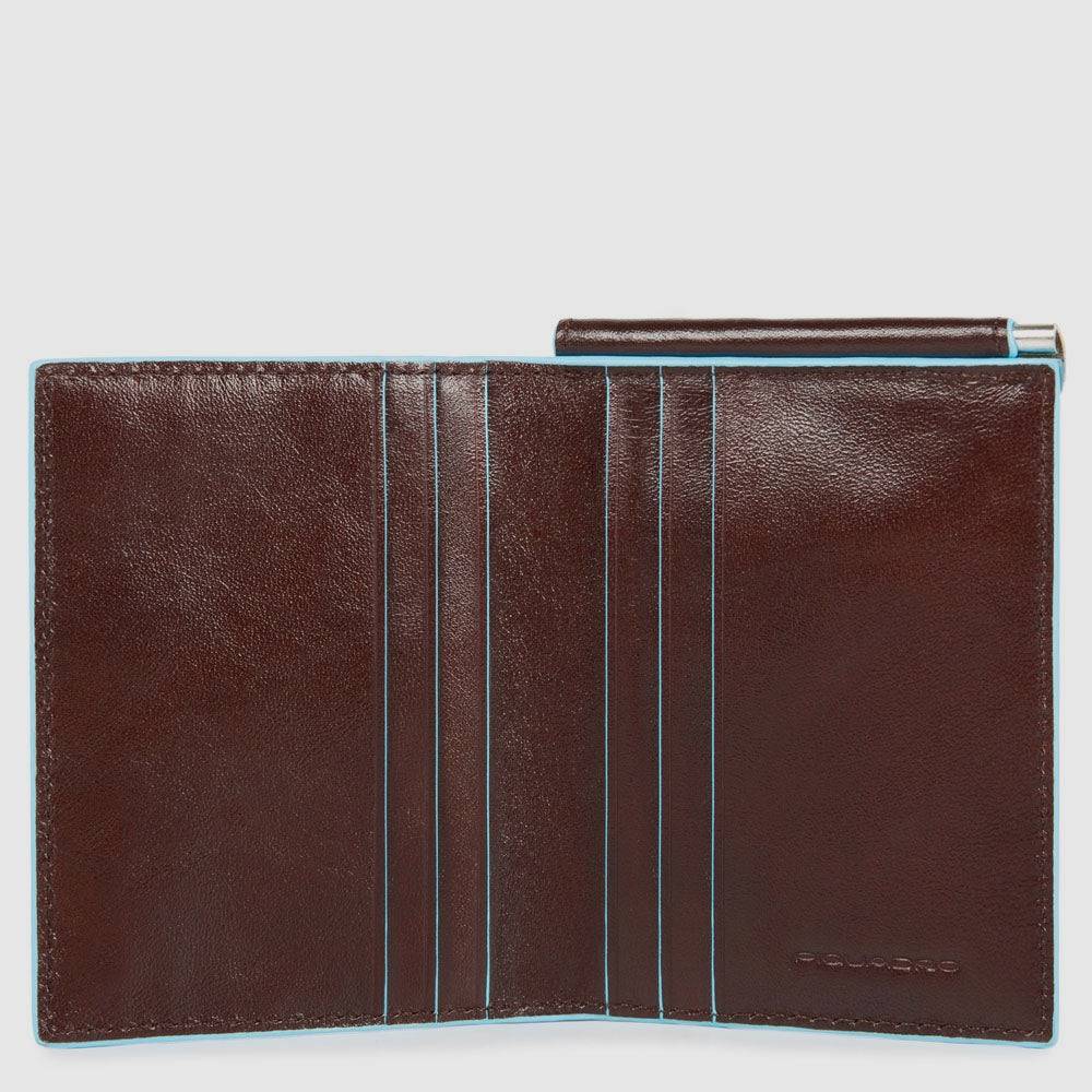 Piquadro Men’s vertical wallet samll with money clip Sottocosto