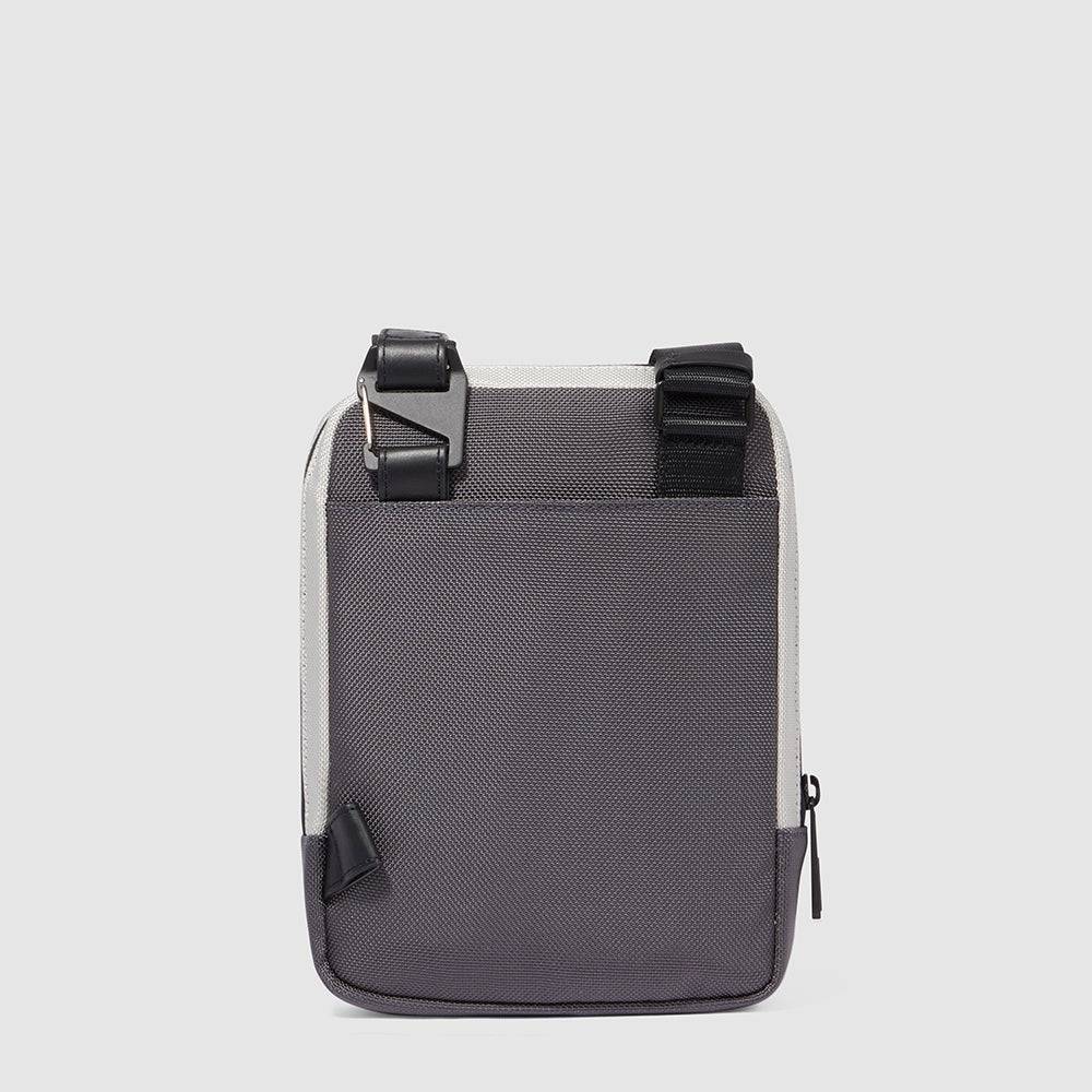 Piquadro iPad®mini pocket crossbody bag in recycled fabric Vendita