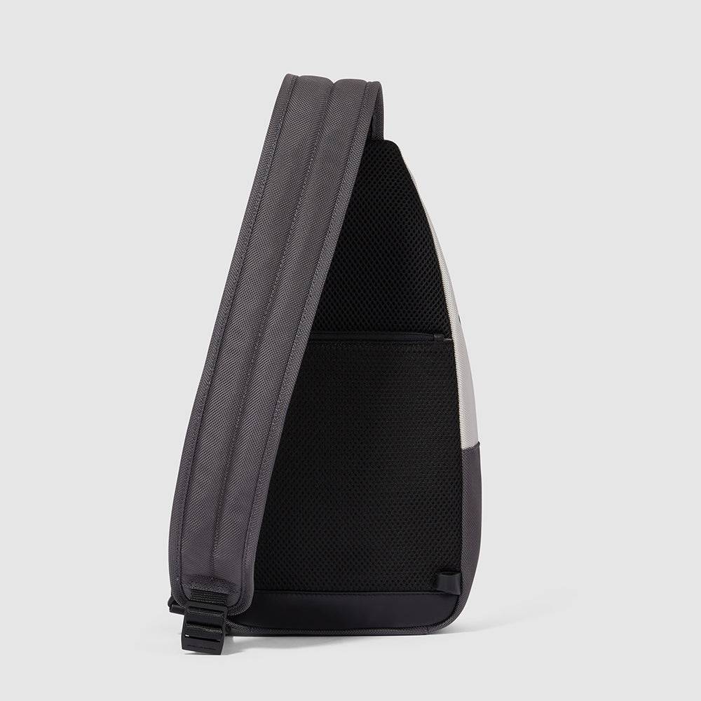 Piquadro Mono sling bag for iPad®mini in recycled fabric Promozione
