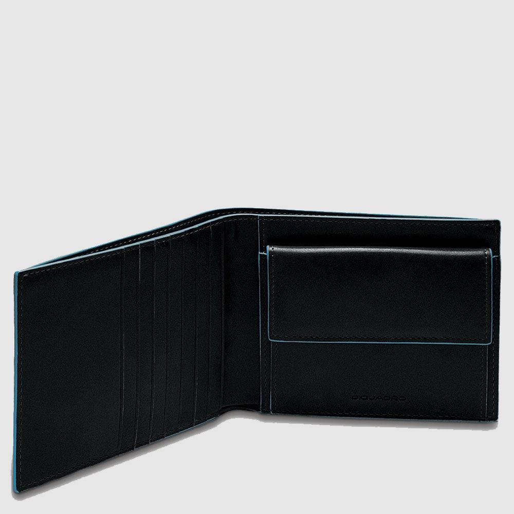 Piquadro Men’s wallet with coin case and credit card slots Novità