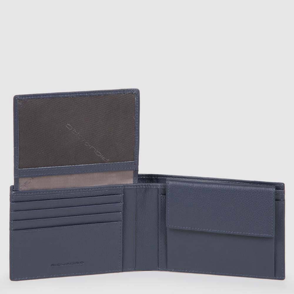 Piquadro Men’s wallet with flip up ID window, coin pocket Acquista Ora