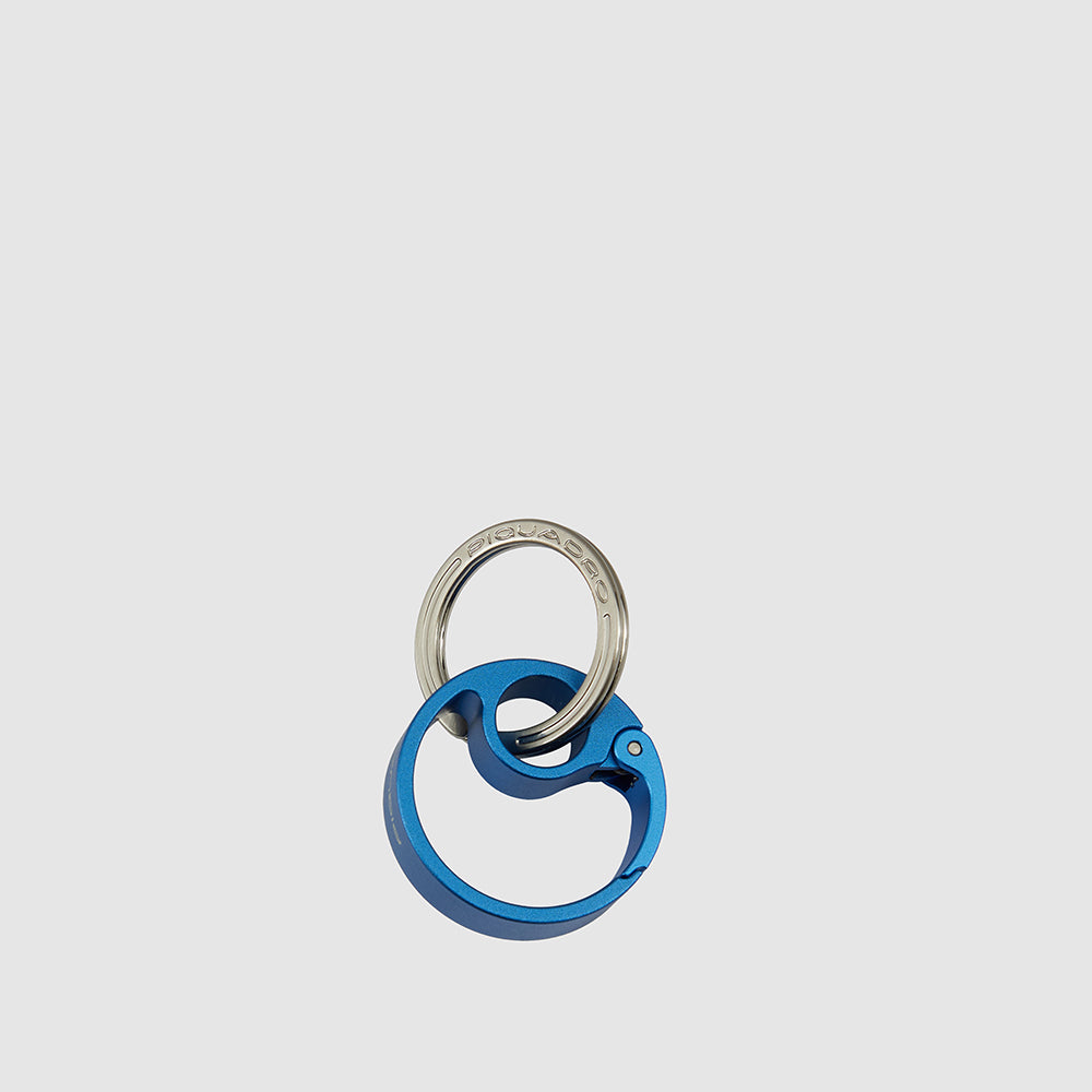 Piquadro Keychain with round carabiner hook Sconto