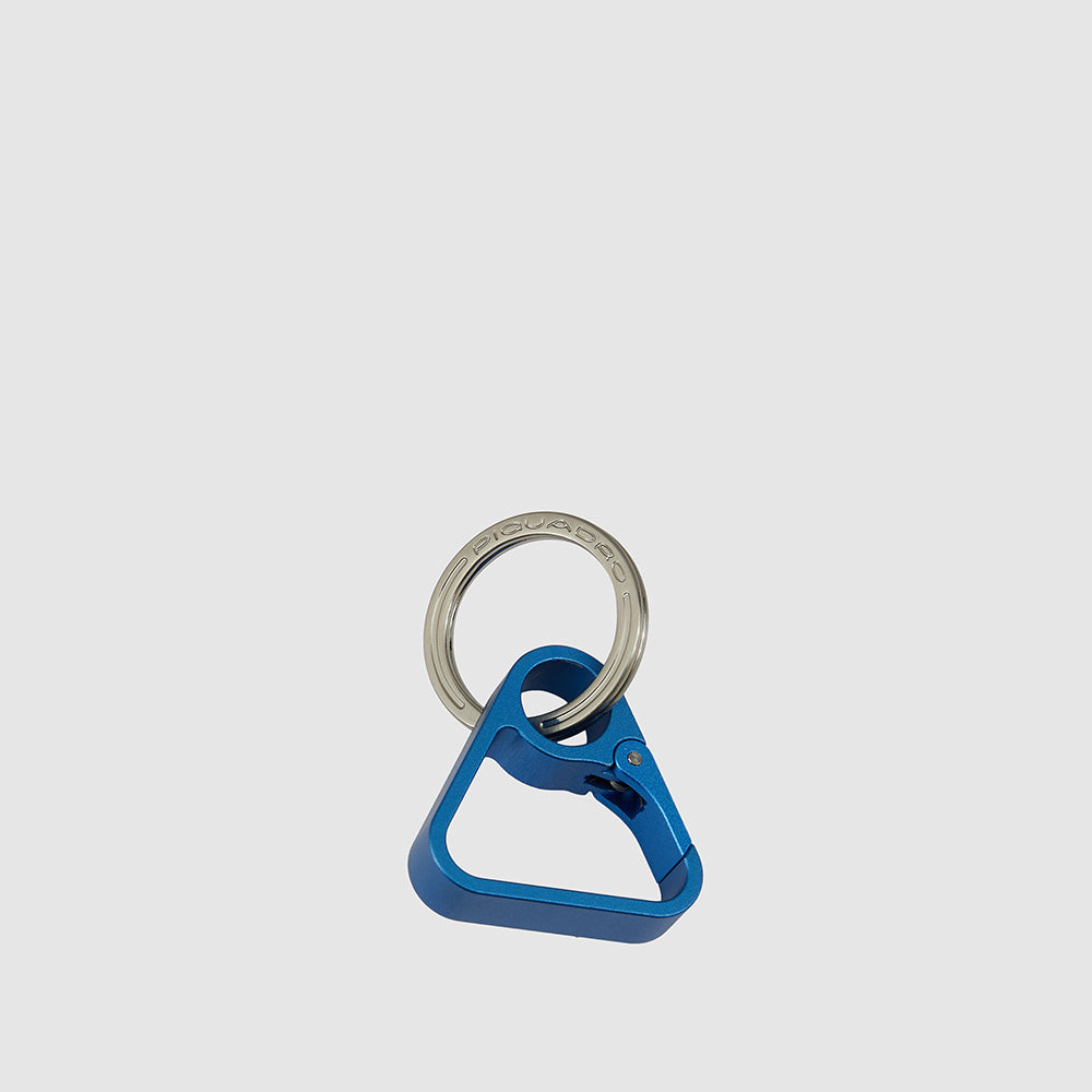 Piquadro Keychain with triangular carabiner hook Hotsell