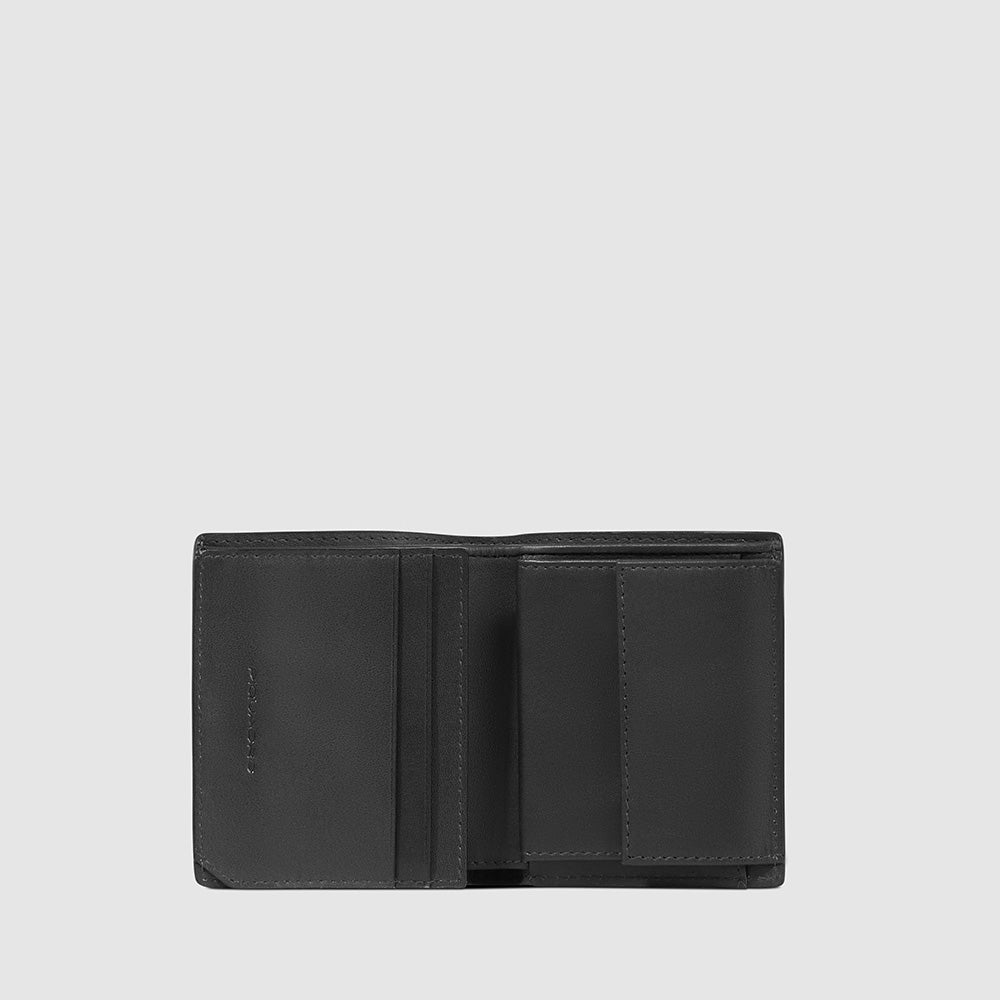 Piquadro Vertical men’s wallet with coin pocket Economico