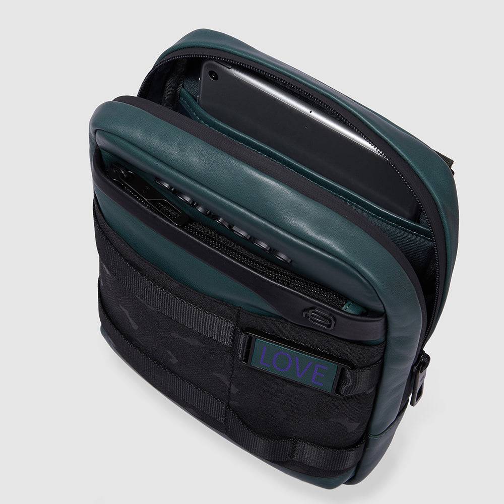 Piquadro Personalizable, modular iPad®mini crossbody bag In Linea