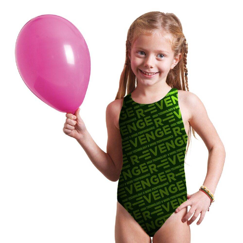 R Evenge Costume Classico Intero Revenge Nero Verde Acido Novità