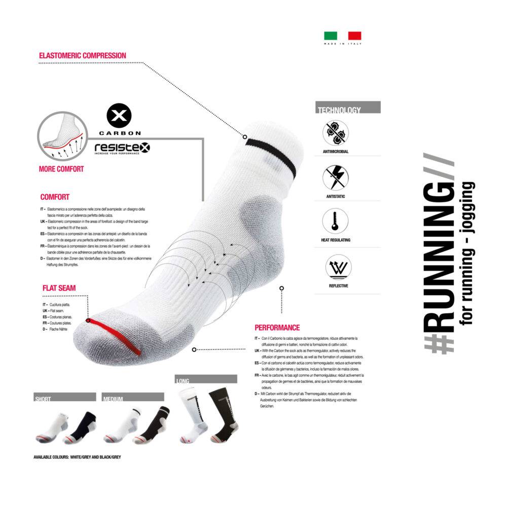 R Evenge Calza Running Lunga Moda