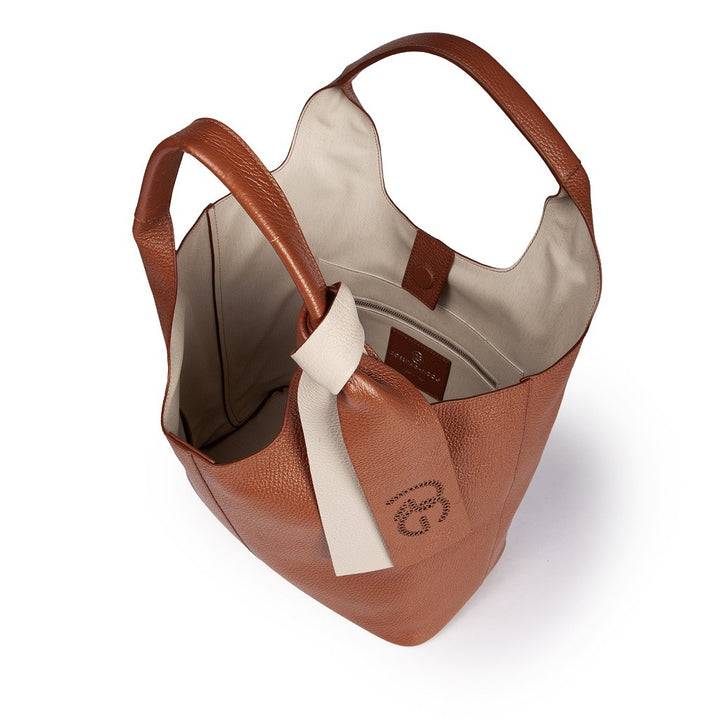 Roberta Gandolfi Maia Tote borsa hobo in pelle martellata Promozione Limitata