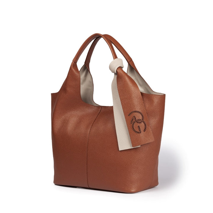 Roberta Gandolfi Maia Tote borsa hobo in pelle martellata Promozione Limitata