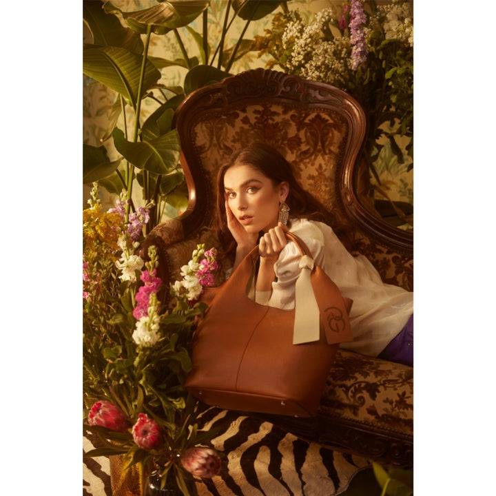 Roberta Gandolfi Maia Tote borsa hobo in pelle martellata Promozione Limitata