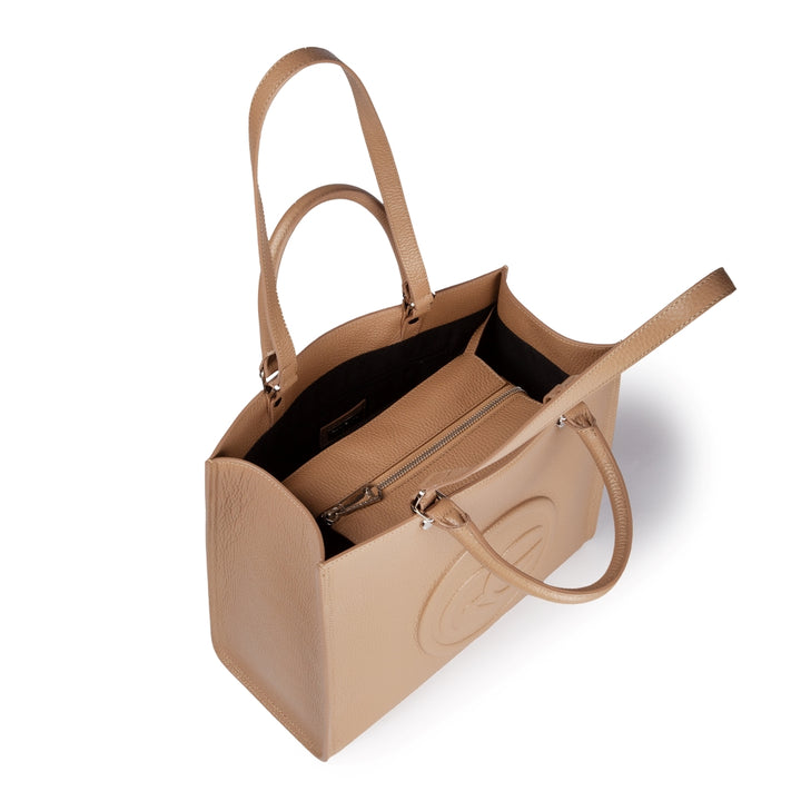 Roberta Gandolfi Roberta Pelle medium Borsa a mano in pelle con doppi spallacci per essere portata a spalla e tramezza Online