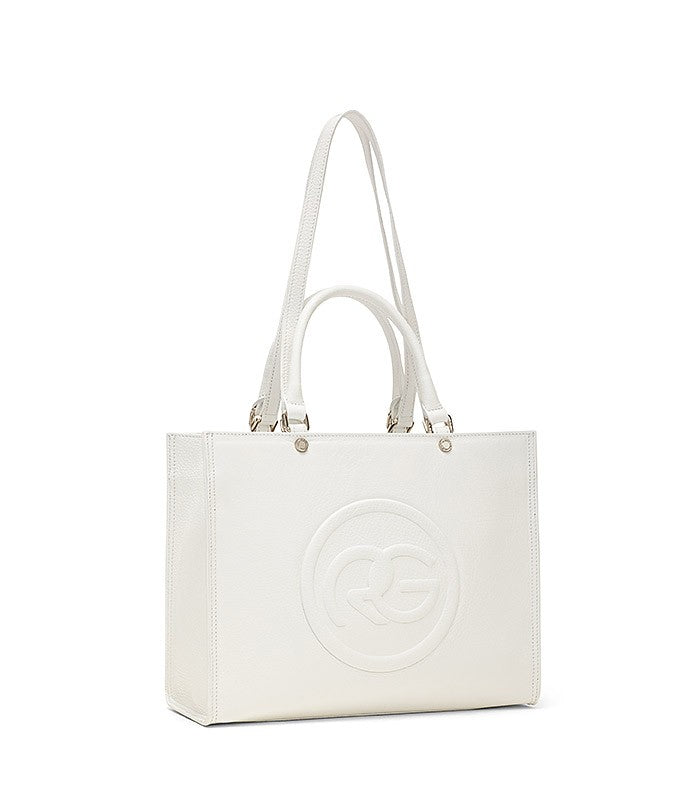 Roberta Gandolfi Roberta Pelle medium Borsa a mano in pelle con doppi spallacci per essere portata a spalla e tramezza Vendita Calda