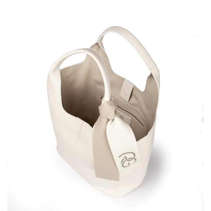 Roberta Gandolfi Maia Tote borsa hobo in pelle martellata In Saldo
