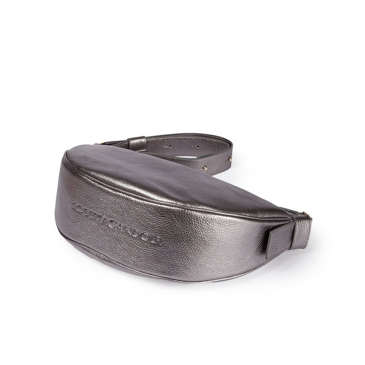 Roberta Gandolfi Micol Banana small cross body in vitello martellato metal con tracolla regolabile Qualità
