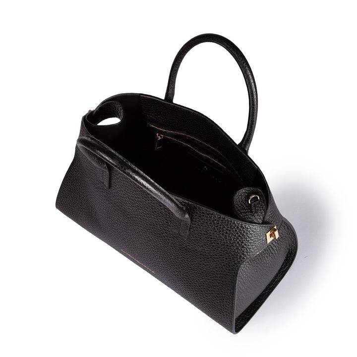 Roberta Gandolfi Elodie bowling medium borsa a mano in pelle con tracolla staccabile e regolabile Promozione Limitata