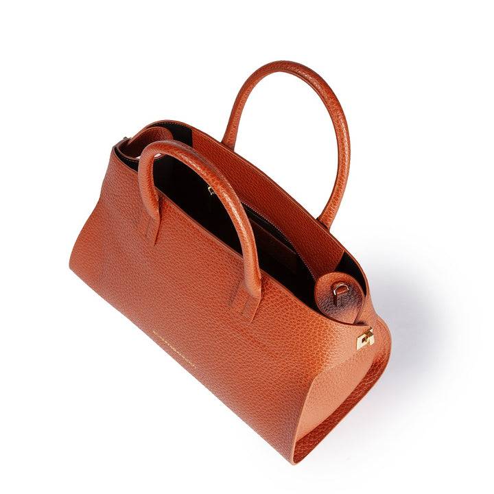 Roberta Gandolfi Elodie bowling medium borsa a mano in pelle con tracolla staccabile e regolabile Shopping Online