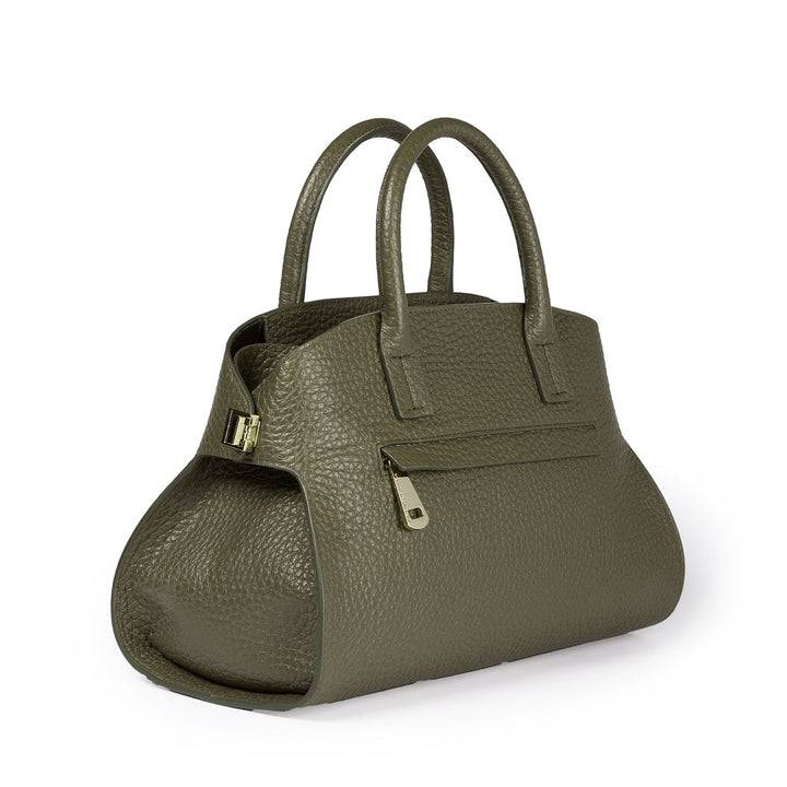 Roberta Gandolfi Elodie bowling small borsa a mano in pelle con tracolla staccabile e regolabile Sottocosto