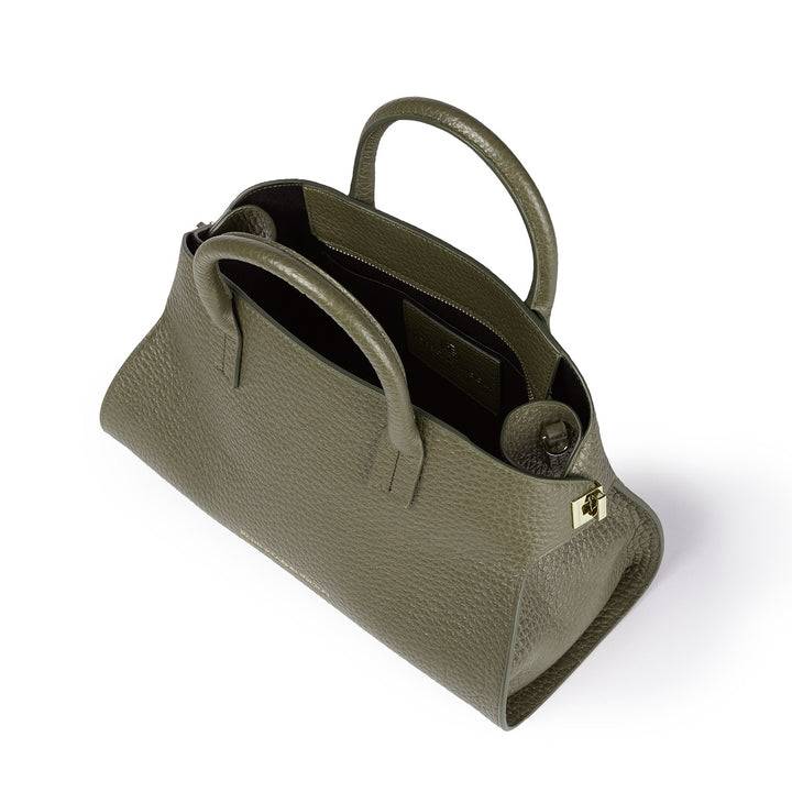 Roberta Gandolfi Elodie bowling small borsa a mano in pelle con tracolla staccabile e regolabile Sottocosto