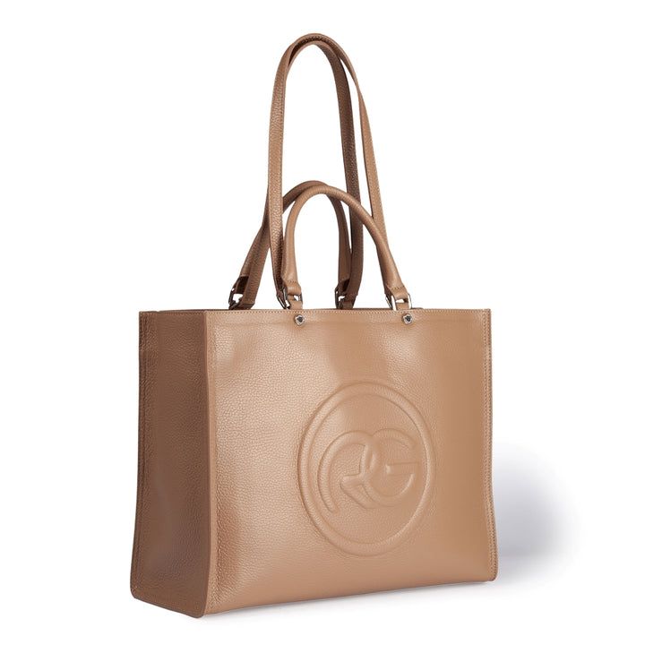 Roberta Gandolfi Roberta Pelle Large Borsa a mano in pelle con doppi spallacci per essere portata a spalla e tramezza Saldi