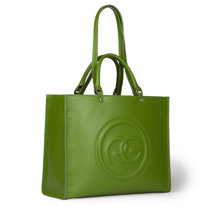 Roberta Gandolfi Roberta Pelle Large Borsa a mano in pelle con doppi spallacci per essere portata a spalla e tramezza Offerte