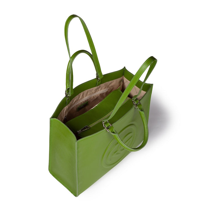 Roberta Gandolfi Roberta Pelle Large Borsa a mano in pelle con doppi spallacci per essere portata a spalla e tramezza Offerte