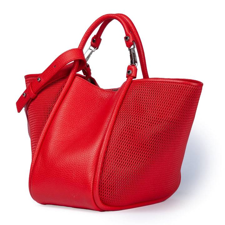 Roberta Gandolfi Yuma medium 3 in 1 borsa a mano in pelle trasformabile con tracolla staccabile Vendita Economica