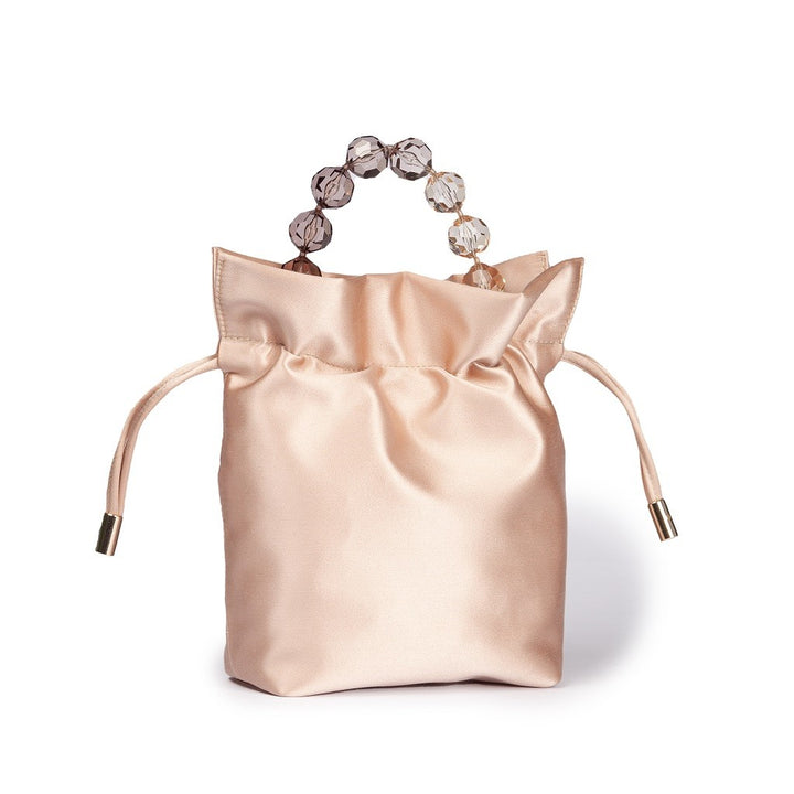 Roberta Gandolfi Sirenetta Tulip mini secchiello in raso di seta e manico gioiello Sottocosto