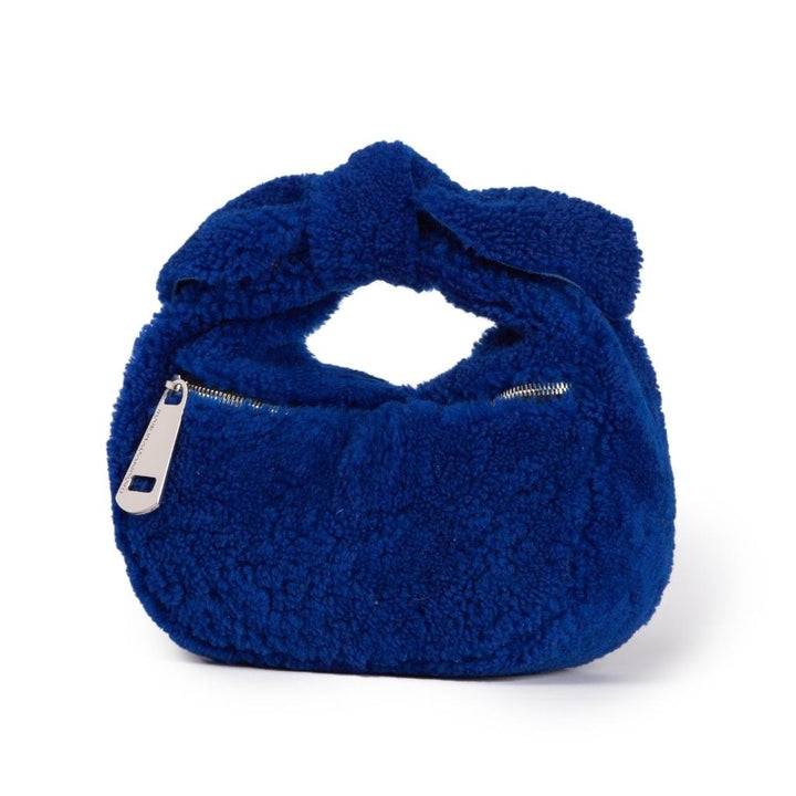 Roberta Gandolfi Bunny Teddy mini bag in shearling con tracolla in pelle staccabile Sconto
