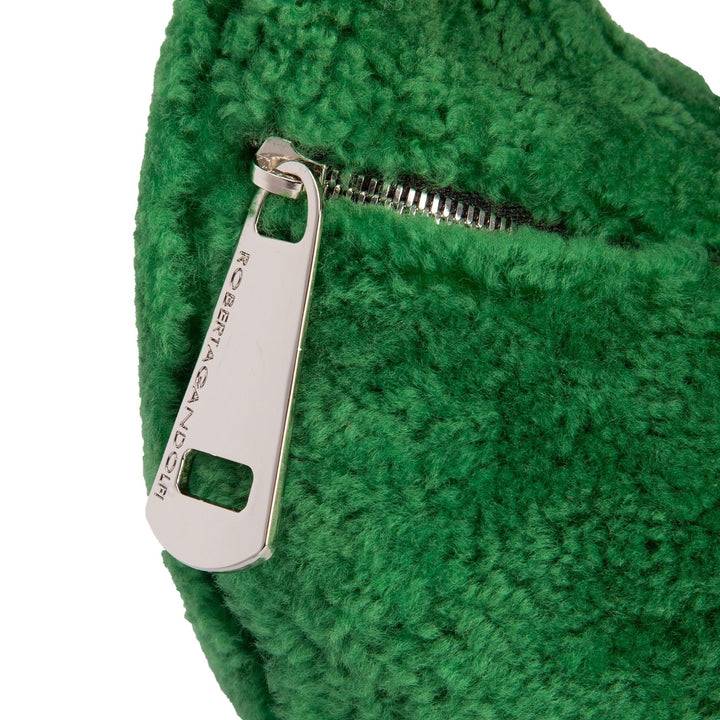 Roberta Gandolfi Bunny Teddy mini bag in shearling con tracolla in pelle staccabile Offerta