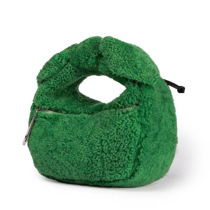 Roberta Gandolfi Bunny Teddy mini bag in shearling con tracolla in pelle staccabile Offerta