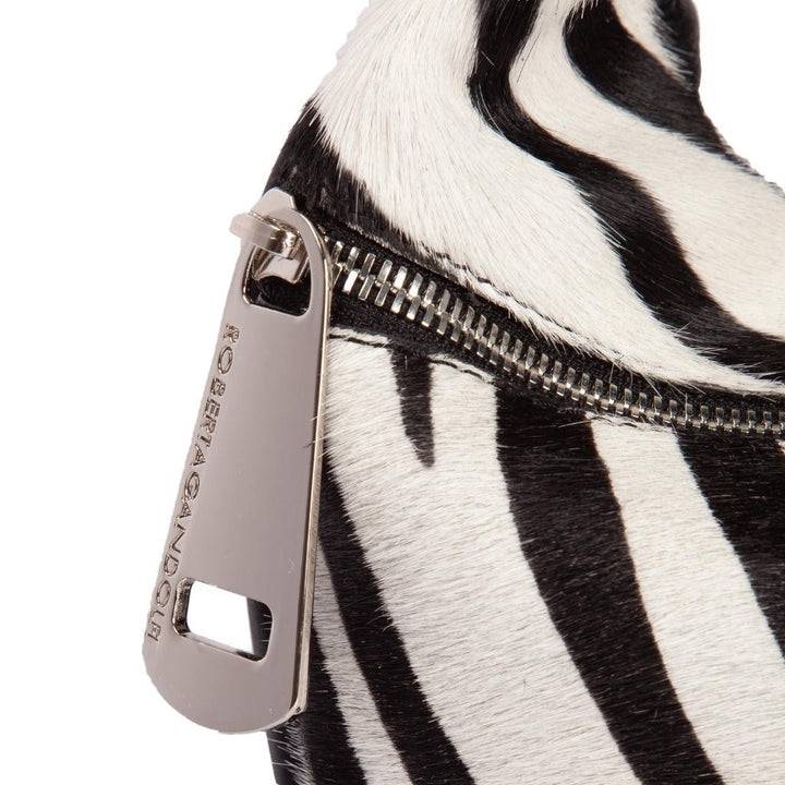 Roberta Gandolfi Bunny Pony mini bag in pony stampa animalier e finiture in pelle di vitello con tracolla staccabile Saldi