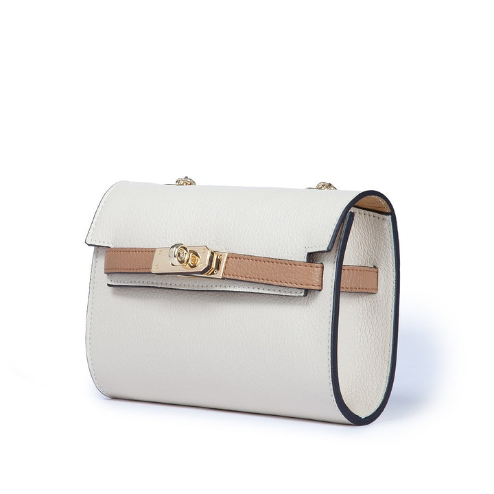 Roberta Gandolfi Chiara tracollina crossbody con chiusura girello e tracolla in catena Vendite Flash