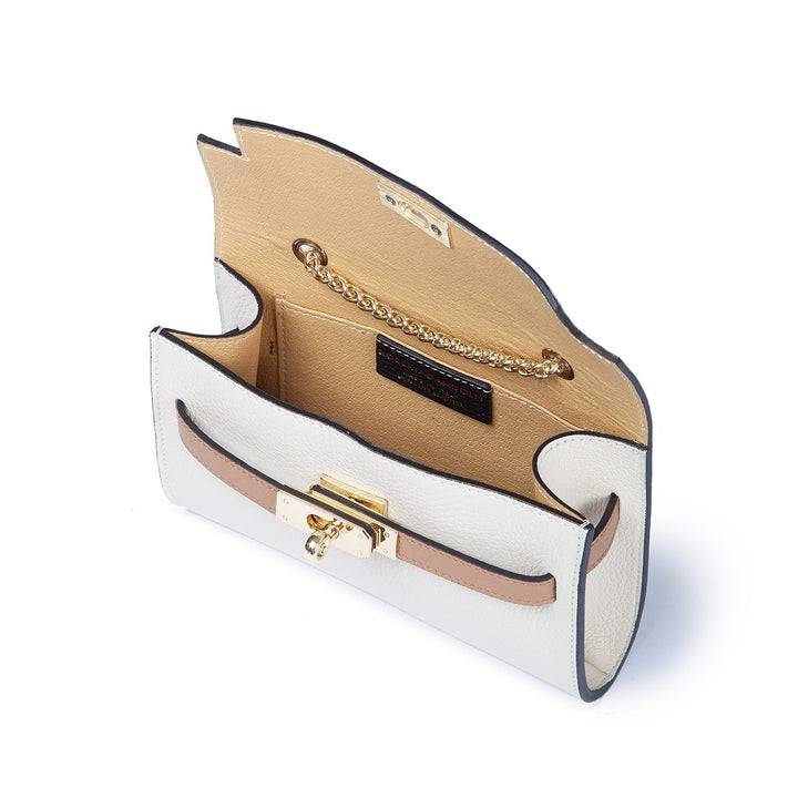 Roberta Gandolfi Chiara tracollina crossbody con chiusura girello e tracolla in catena Vendite Flash