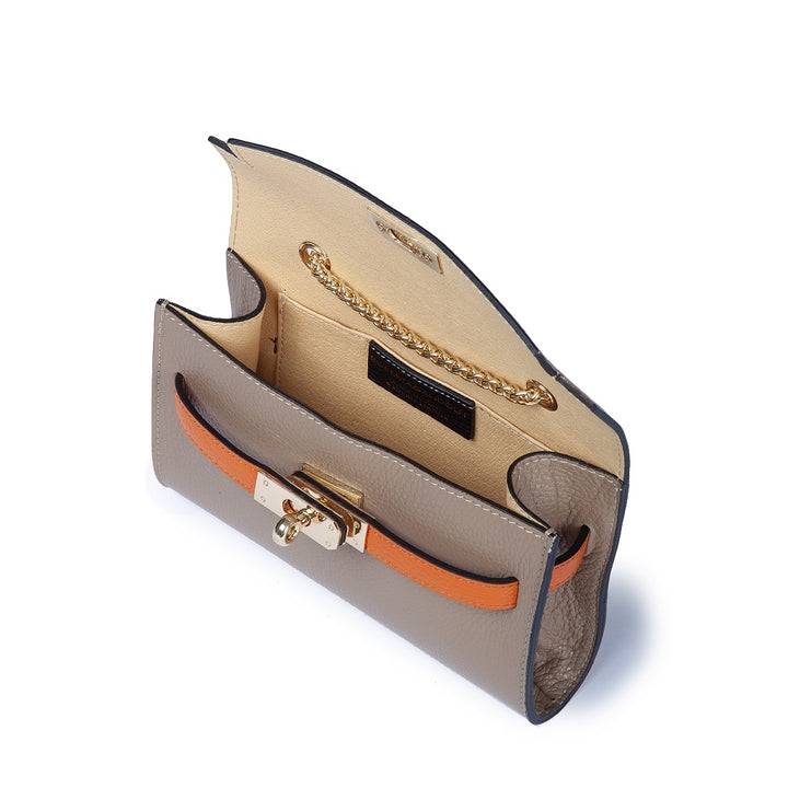 Roberta Gandolfi Chiara tracollina crossbody con chiusura girello e tracolla in catena Negozio