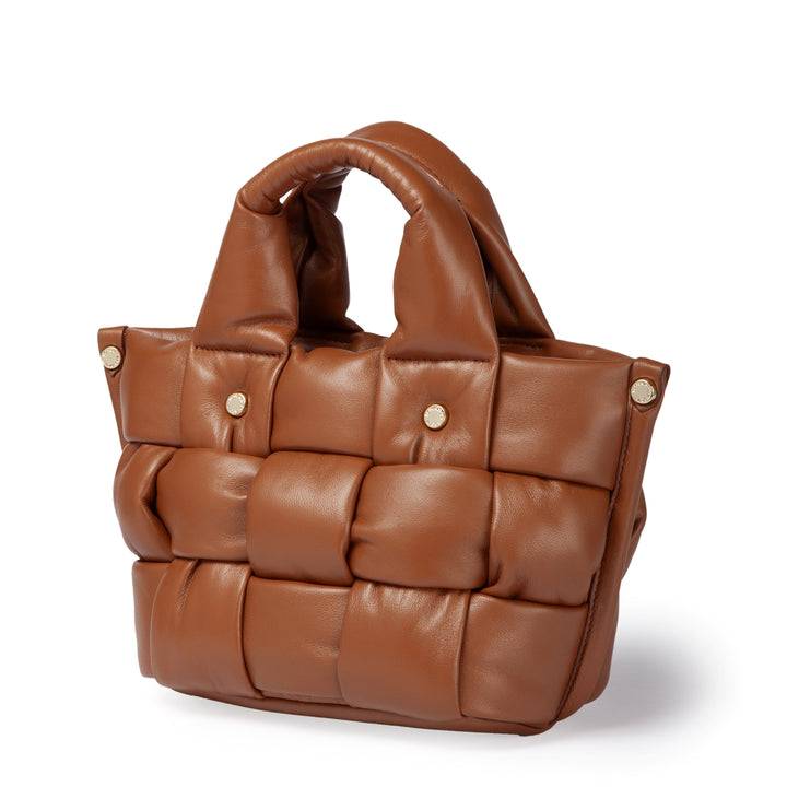 Roberta Gandolfi Greta Mini Nappa borsa in soffice pelle di agnello imbottita ed intrecciata a mano Acquista Ora