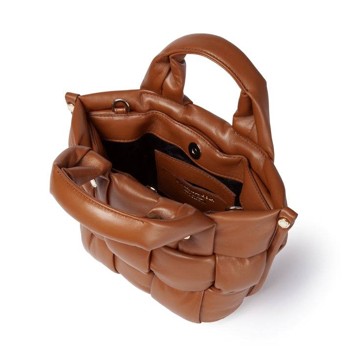 Roberta Gandolfi Greta Mini Nappa borsa in soffice pelle di agnello imbottita ed intrecciata a mano Acquista Ora